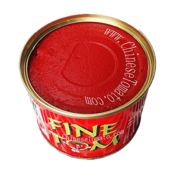 Venda quente de pasta de tomate em lata com material orgânico de fábrica